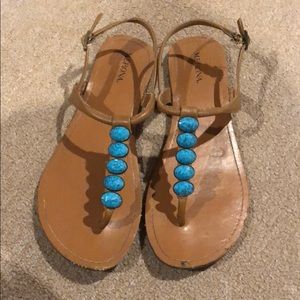 Stone detail sandals